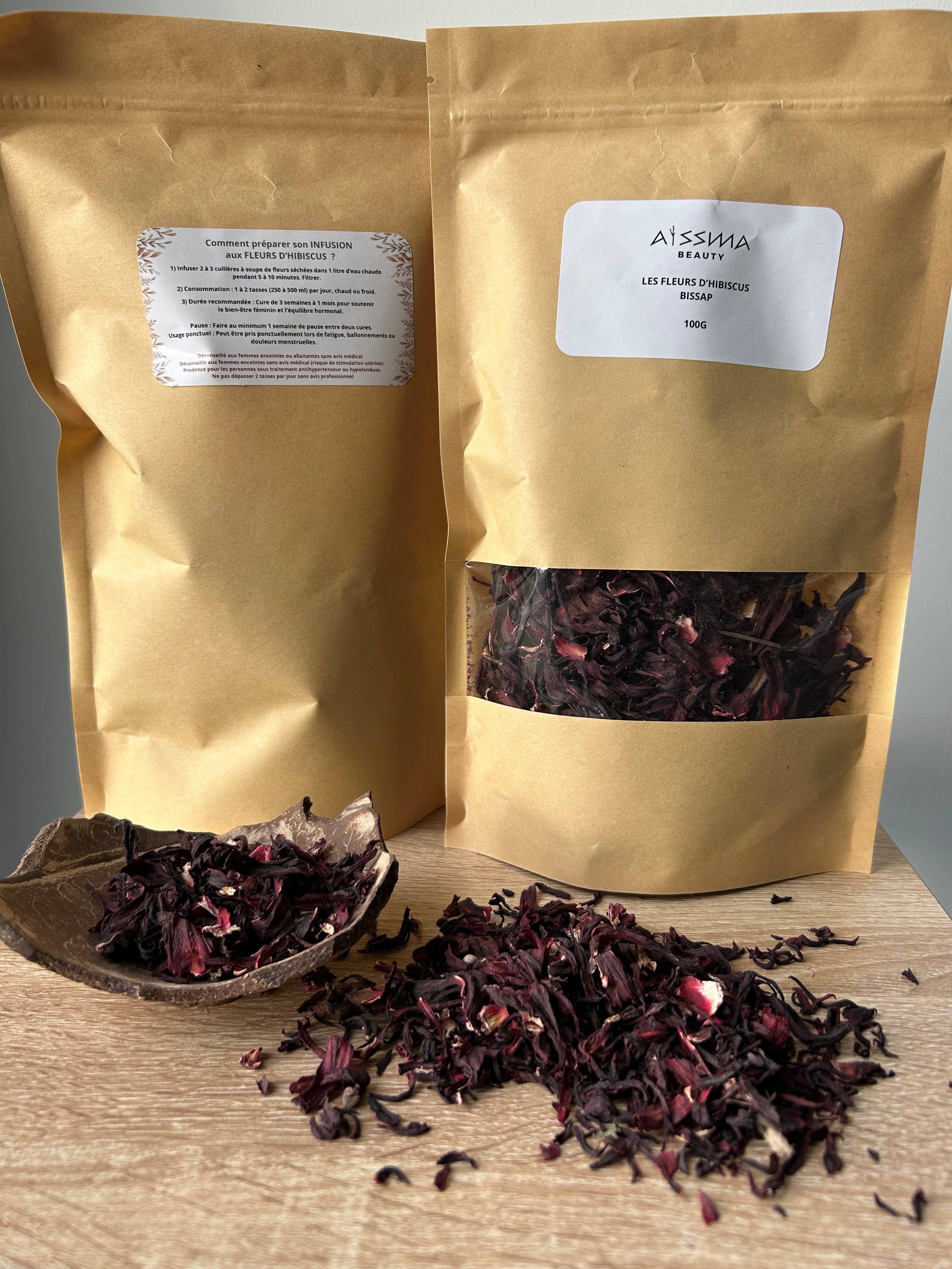 La Fleur séchée d'Hibiscus (Bissap)